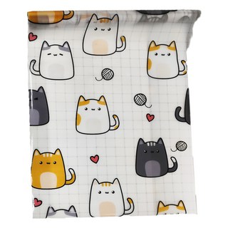 WA. WALL ART 靜電玻璃貼 防窺透光防水 PVC材質 60x300cm, 卡通貓 白色, 1件