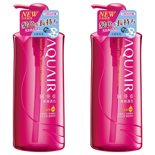AQUAIR 阿葵亞 瞬耀護色洗髮精，長效持色，深層潔淨, 600ml, 2瓶