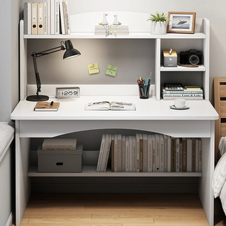 簡約無門書桌 100 x 48 x 120cm 白色