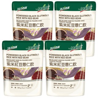 健康時代 紫米紅豆薏仁飲 有糖, 30g, 10包, 4袋