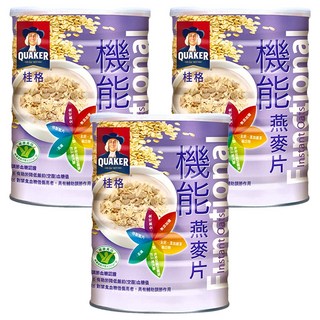 QUAKER 桂格 機能燕麥片, 3罐, 700g