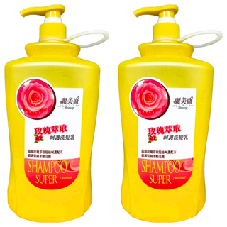 麗美盛 呵護洗髮乳 玫瑰萃取, 1.8L, 2瓶