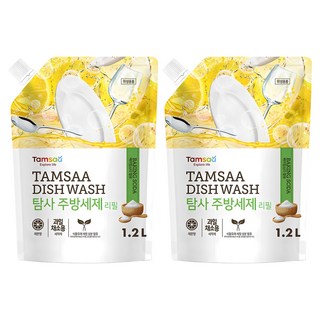 탐사 주방세제 리필, 1.2L, 2개