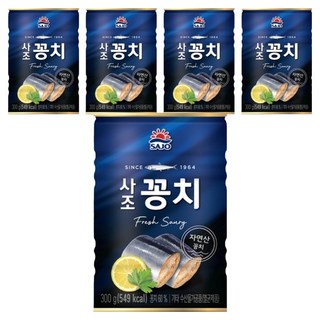 SAJO 秋刀魚罐頭, 5罐, 300g