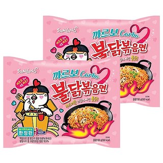 Samyang Foods 三養 Buldak 火辣雞肉風味鐵板炒麵 奶油白醬風味, 2包