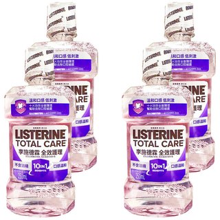LISTERINE 李施德霖 全效護理除菌漱口水 無酒精配方, 6大功效全面護理, 250ml, 4瓶