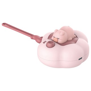 aibo USB 充電式 雲朵朵 暖手寶 二檔調溫 粉紅萌豬, USB-22T2