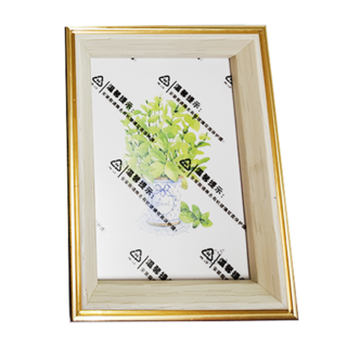 Wow Wow 寵物立體紀念相框 Set 金邊深咖, 5吋, 3件