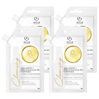 MY SCHEMING 我的心機 25%胺基酸 + 純98%酵母柔嫩潔顏露, 4個, 18g