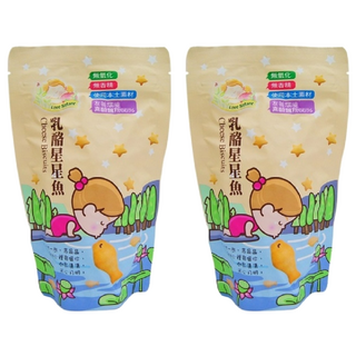 庇護工場 乳酪星星魚, 台灣在地小麥, 無農藥化肥, 天然營養健康, 140g, 2包
