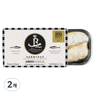 REAL CONSERVERA 橄欖油沙丁魚, 2個, 120g