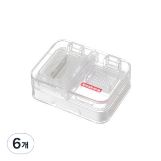 MINIPLE Valor 藥丸切割粉碎盒 白色, 6個