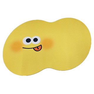 可愛表情硅藻泥地墊 橡膠科技布 雙面防滑 快速吸水 生動有趣, 40 x 60cm, 吐舌, 1個