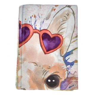 小銅板 白亞麻門簾, 水彩羊駝