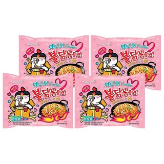 Samyang Foods 三養 Buldak 火辣雞肉風味鐵板炒麵 奶油白醬風味, 4包
