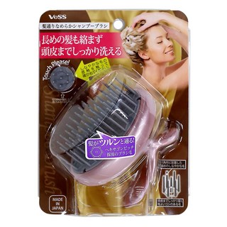 VeSS 髮質潔淨按摩洗髮梳 長短交叉梳齒設計 彈力按摩頭皮, KNS-600, 1個