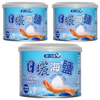 統一生機 日曬海鹽小罐, 300g, 3罐