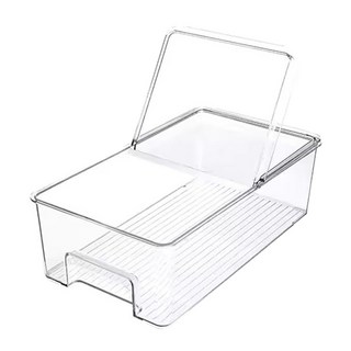 Homevanesse 透明 PET 冰箱整理托盤, 36.1x20.5x11.1 公分, 1個, 1入