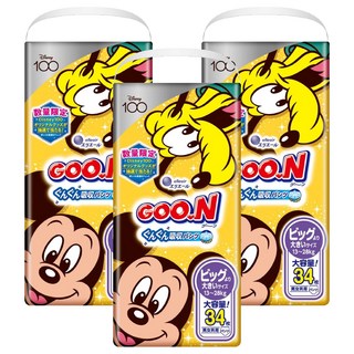GOO.N 大王 日本境內版 拉拉褲/尿布 迪士尼限定版 13~28kg, XXL, 102片