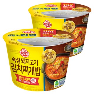오뚜기 컵밥 숙성돼지고기 김치찌개밥, 2개, 310g