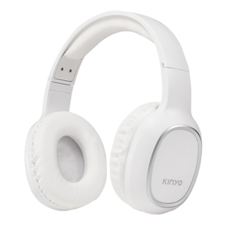 Kinyo 無線藍牙頭戴式耳機, 白色, BTE3830