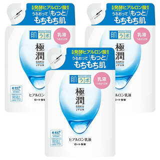 HADALABO 肌研 極潤保濕乳液補充包 140ml, 3包