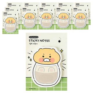 KAKAO FRIENDS 春植Ordinary造型便條紙, 玻璃瓶, 12個, 40張