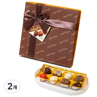 GUNZ 比利時果仁糖黑巧克力禮盒, 200g, 2盒