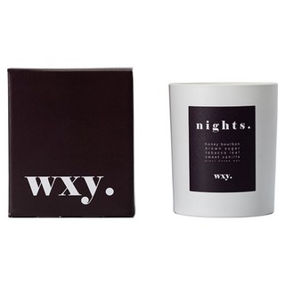 wxy 經典蠟燭, nights 波本酒 + 菸草, 200g, 1個