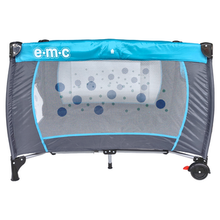 e.m.c 折疊嬰兒床, 8.5kg, 水藍色