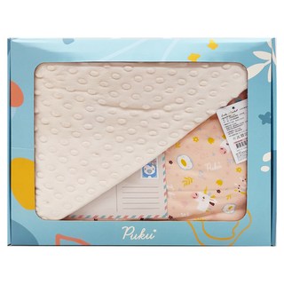 PUKU 藍色企鵝 薄棉樂豆毯小馬, 象牙白色