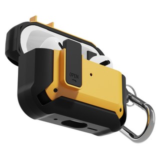 NUART 鎖扣防摔耳機殼, AirPods Pro 2/AirPods Pro, 黃色, 1個