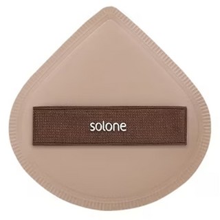 Solone 台灣公司貨 彈力訂製舒芙蕾海綿 扇形 加大, 可可色, 1個