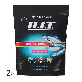 아르테미스 HIT 포피쉬 스몰브리드 강아지 건식사료, 생선, 1kg, 2개