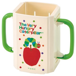 Skater 鋁箔包輔助杯架 DHP2, 好餓的毛毛蟲 米色, 1個