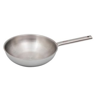 QUEEN SENSE 亮面五層不銹鋼炒鍋 IH爐適用, 28cm, 1個