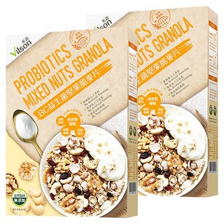 Vilson 米森 BC益生菌堅果脆麥片，含膳食纖維, 300g, 2盒