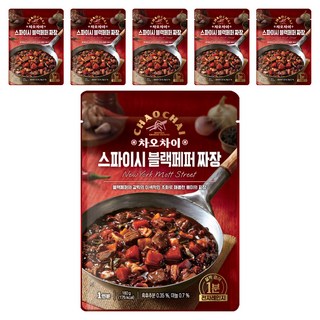 辣味黑胡椒炸醬調理包, 6包, 180g