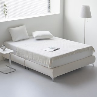 도모 모라 무헤드 패브릭 침대 프레임 단품 방문설치, 크림