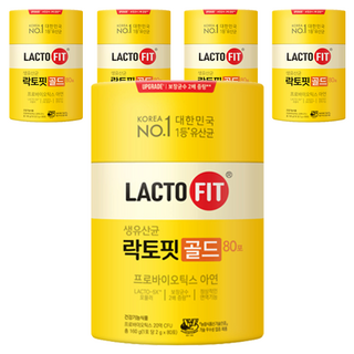 Chong Kun Dang 鍾根堂 LACTO-FIT Gold益生菌粉隨身包, 160g, 5罐