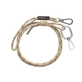 MAGEASY STRAP 6mm iPhone 手機掛繩組 附掛片, 焦糖杏, 1組