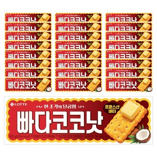 롯데제과 빠다코코낫, 100g, 25개
