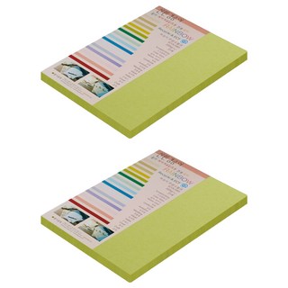 paperculture 厚磅雙面卡紙 彩虹卡 No.09 亮綠色, A4, 100張