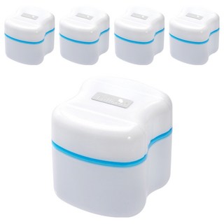 Fullicon 護立康 假牙清潔盒 收納盒 (附清潔刷), 5個