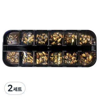 Dalmoa 亮片美甲飾品套組 F14, 混合色, 2個