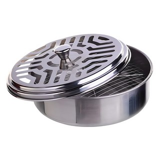 BEER BEAR 皮久熊 蚊退散附蓋式蚊香盒, 銀色 + 灰色