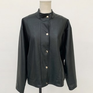 Binain 女性用 Buddy 皮革夾克