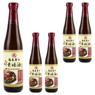 瑞春醬油 香菇素蠔油, 420ml, 5個