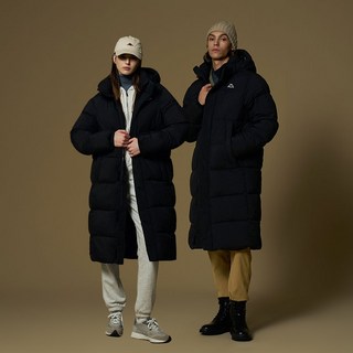 Kappa 中性款連帽長版填充外套