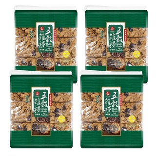 九福 五穀雜糧沙琪瑪, 添加葡萄乾燕麥片, 口感酥脆, 獨立包裝, 227g, 4袋